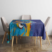 Saint Lucia Cricket Kings Tablecloth Power Lions of Caribbean - Wonder Print Shop