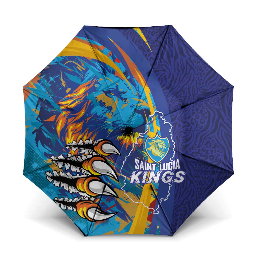 Saint Lucia Cricket Kings Umbrella Power Lions of Caribbean - Wonder Print Shop