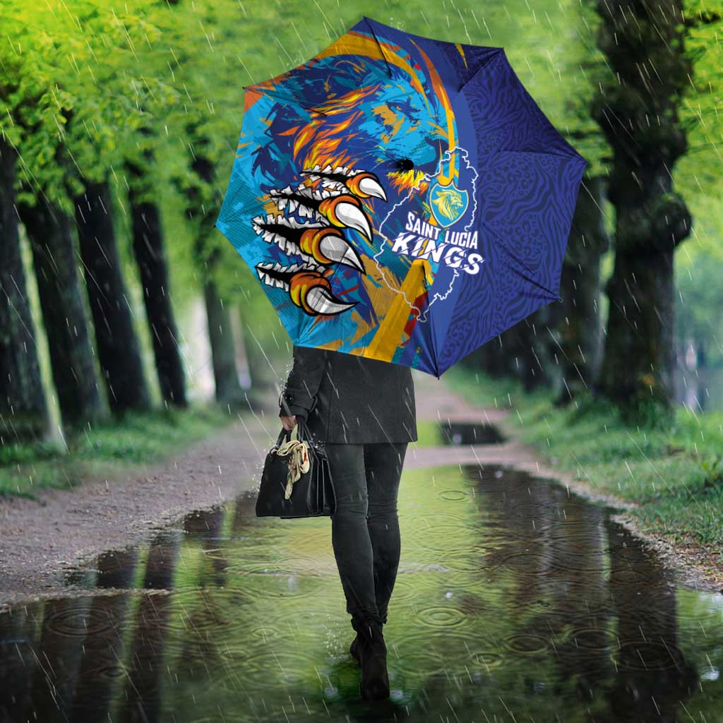 Saint Lucia Cricket Kings Umbrella Power Lions of Caribbean - Wonder Print Shop