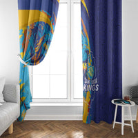 Saint Lucia Cricket Kings Window Curtain Power Lions of Caribbean - Wonder Print Shop