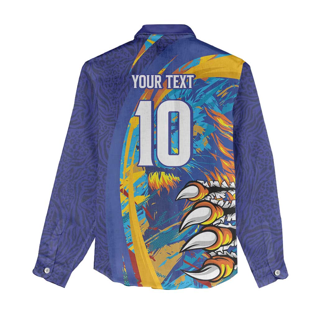 Custom Saint Lucia Cricket Kings Women Casual Shirt Power Lions of Caribbean - Wonder Print Shop