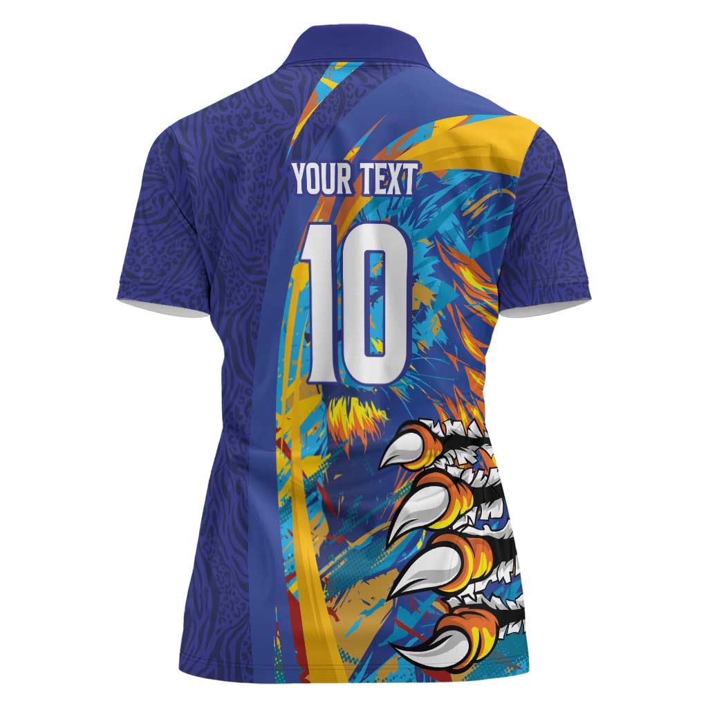 Custom Saint Lucia Cricket Kings Women Polo Shirt Power Lions of Caribbean - Wonder Print Shop