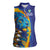 Custom Saint Lucia Cricket Kings Women Sleeveless Polo Shirt Power Lions of Caribbean - Wonder Print Shop