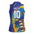 Custom Saint Lucia Cricket Kings Women Sleeveless Polo Shirt Power Lions of Caribbean - Wonder Print Shop