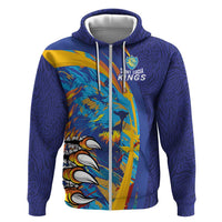 Custom Saint Lucia Cricket Kings Zip Hoodie Power Lions of Caribbean - Wonder Print Shop