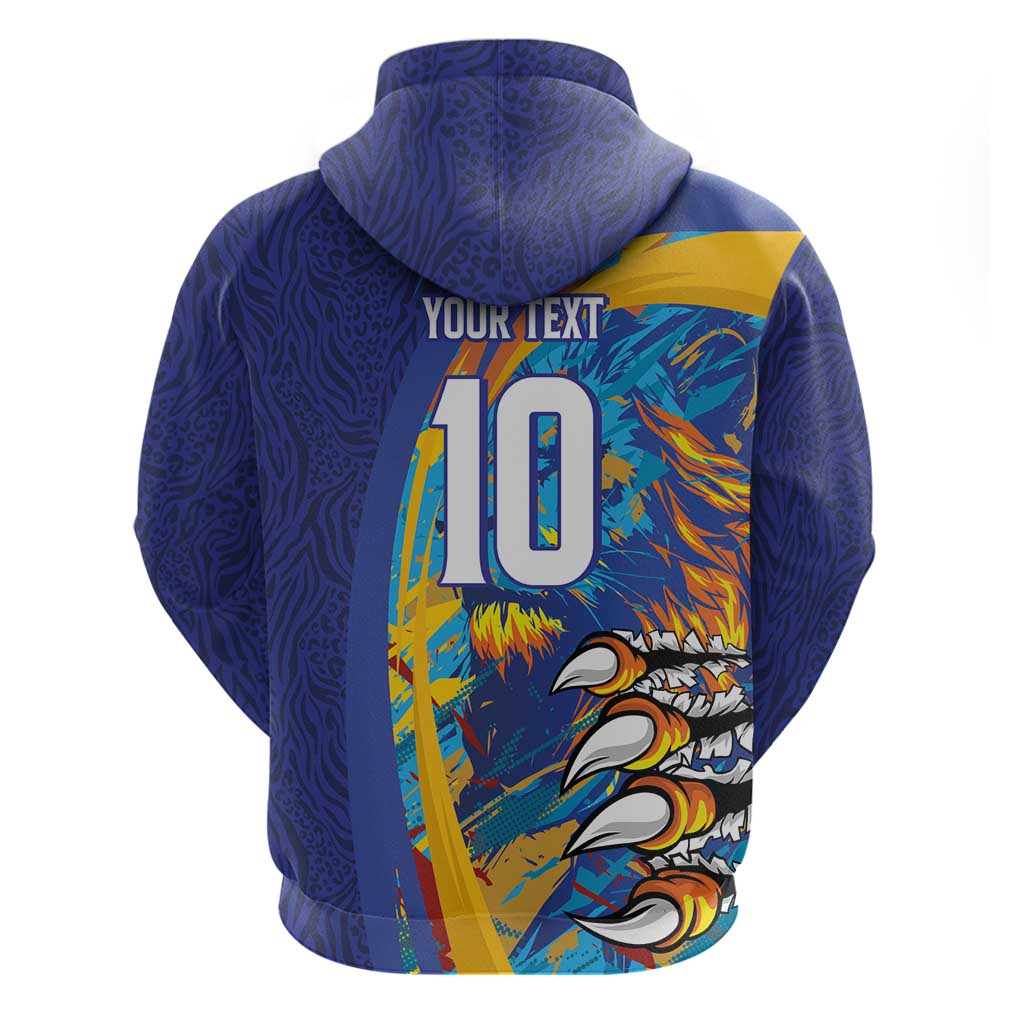 Custom Saint Lucia Cricket Kings Zip Hoodie Power Lions of Caribbean - Wonder Print Shop