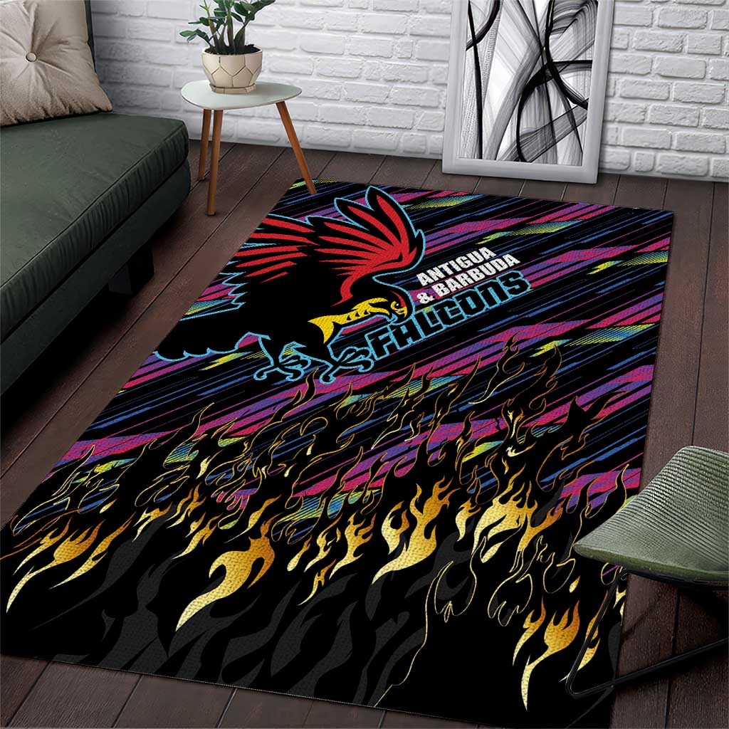 Antigua & Barbuda Cricket Falcons Area Rug Through The Fire - Wonder Print Shop