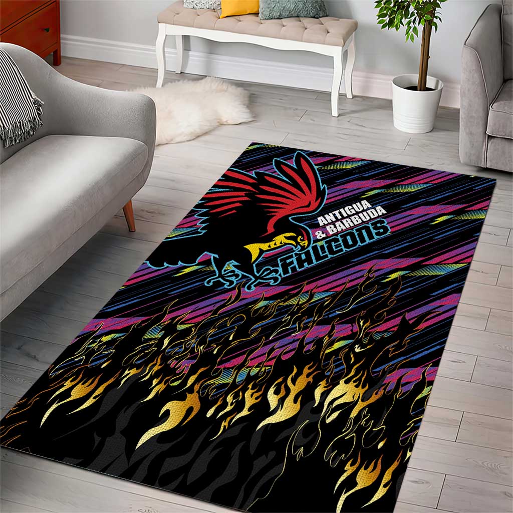 Antigua & Barbuda Cricket Falcons Area Rug Through The Fire - Wonder Print Shop