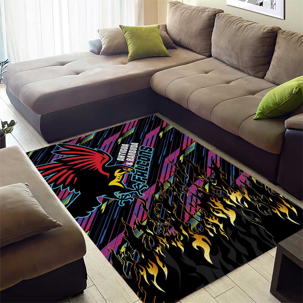 Antigua & Barbuda Cricket Falcons Area Rug Through The Fire - Wonder Print Shop