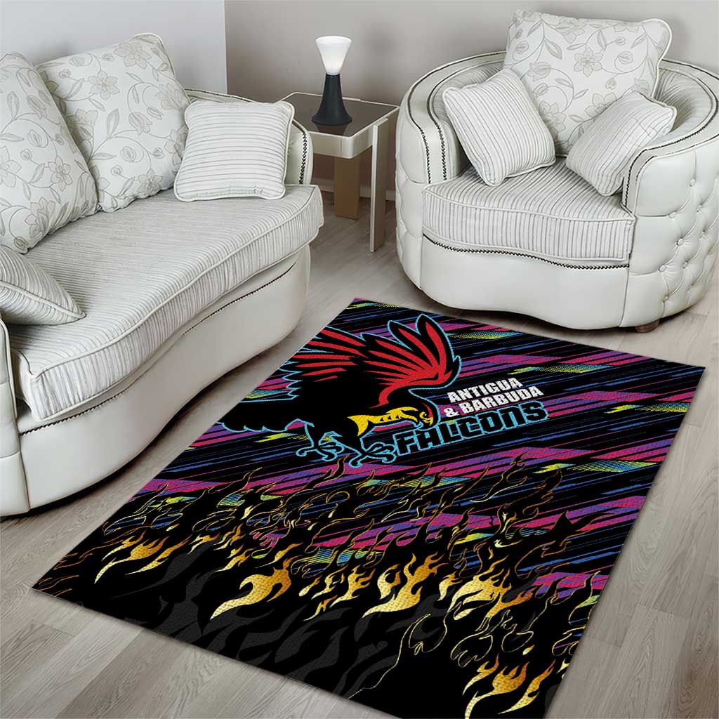 Antigua & Barbuda Cricket Falcons Area Rug Through The Fire - Wonder Print Shop