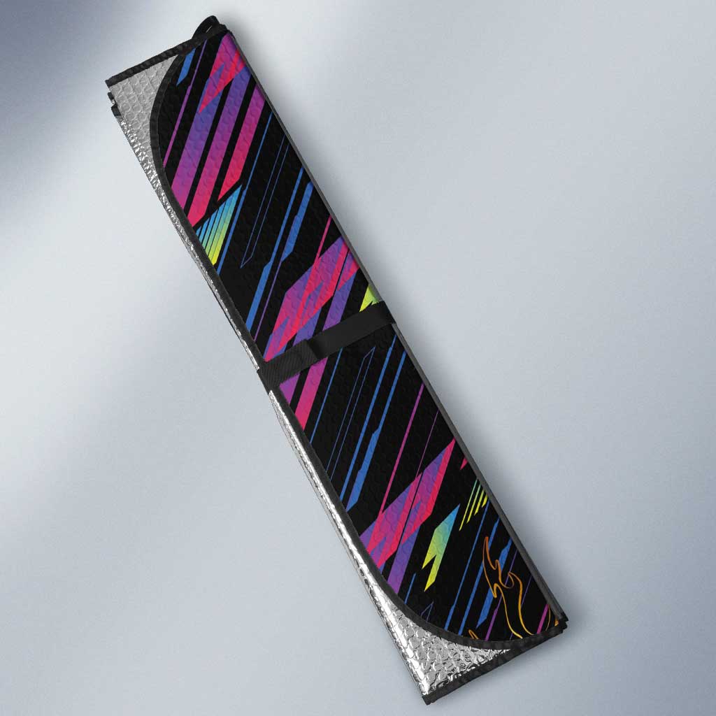 Antigua & Barbuda Cricket Falcons Auto Sun Shade Through The Fire - Wonder Print Shop