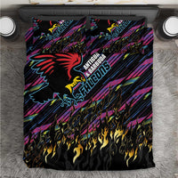 Antigua & Barbuda Cricket Falcons Bedding Set Through The Fire - Wonder Print Shop