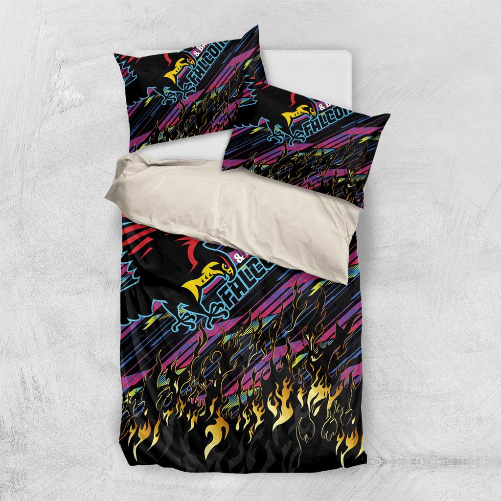 Antigua & Barbuda Cricket Falcons Bedding Set Through The Fire - Wonder Print Shop