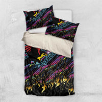 Antigua & Barbuda Cricket Falcons Bedding Set Through The Fire - Wonder Print Shop