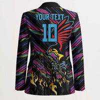 Custom Antigua & Barbuda Cricket Falcons Blazer Through The Fire - Wonder Print Shop