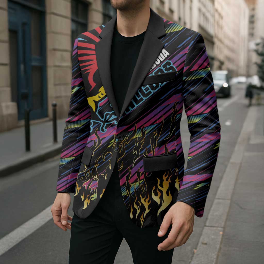 Custom Antigua & Barbuda Cricket Falcons Blazer Through The Fire - Wonder Print Shop