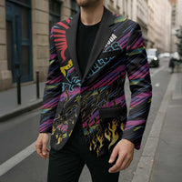 Custom Antigua & Barbuda Cricket Falcons Blazer Through The Fire - Wonder Print Shop