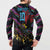 Custom Antigua & Barbuda Cricket Falcons Button Sweatshirt Through The Fire - Wonder Print Shop