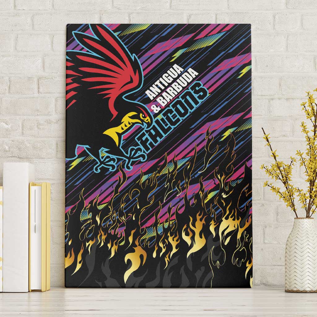 Antigua & Barbuda Cricket Falcons Canvas Wall Art Through The Fire - Wonder Print Shop