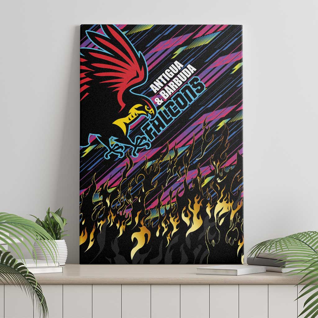 Antigua & Barbuda Cricket Falcons Canvas Wall Art Through The Fire - Wonder Print Shop