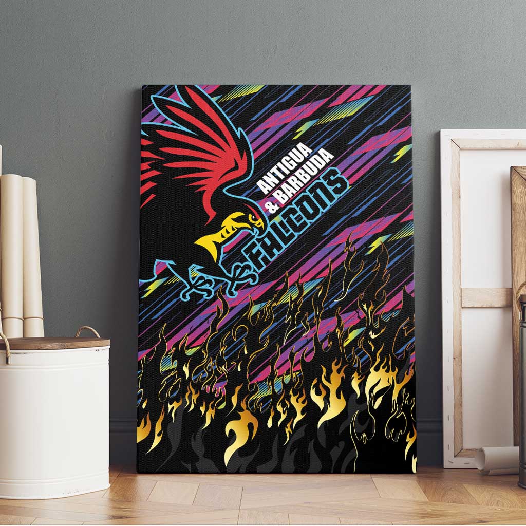 Antigua & Barbuda Cricket Falcons Canvas Wall Art Through The Fire - Wonder Print Shop