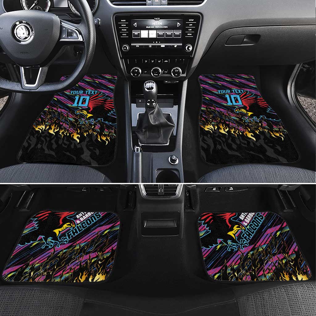 Antigua & Barbuda Cricket Falcons Car Mats Through The Fire - Wonder Print Shop