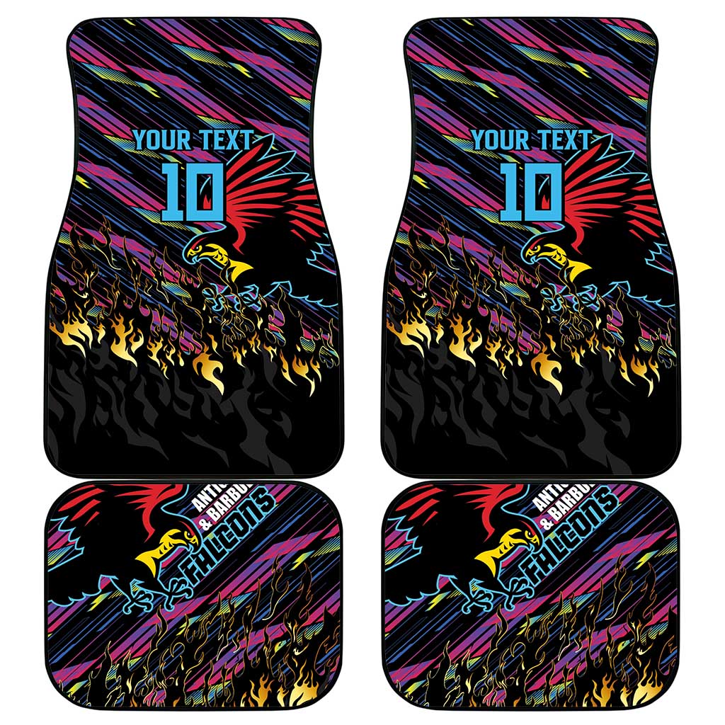 Antigua & Barbuda Cricket Falcons Car Mats Through The Fire - Wonder Print Shop