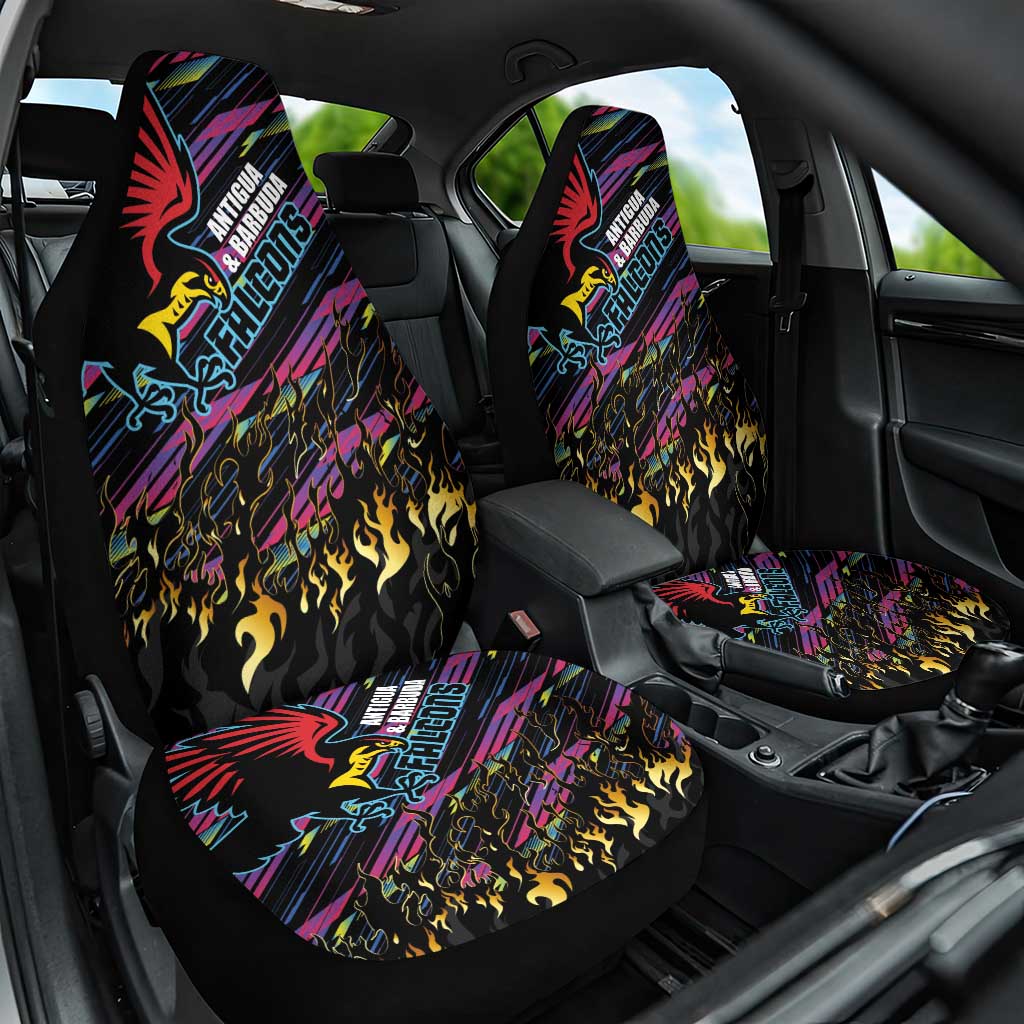 Antigua & Barbuda Cricket Falcons Car Seat Cover Through The Fire - Wonder Print Shop