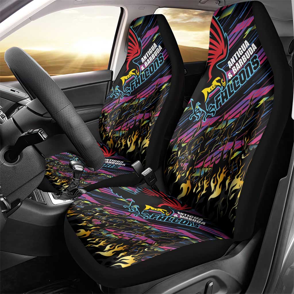 Antigua & Barbuda Cricket Falcons Car Seat Cover Through The Fire - Wonder Print Shop