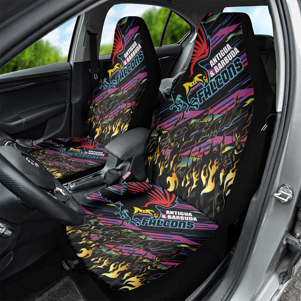 Antigua & Barbuda Cricket Falcons Car Seat Cover Through The Fire - Wonder Print Shop