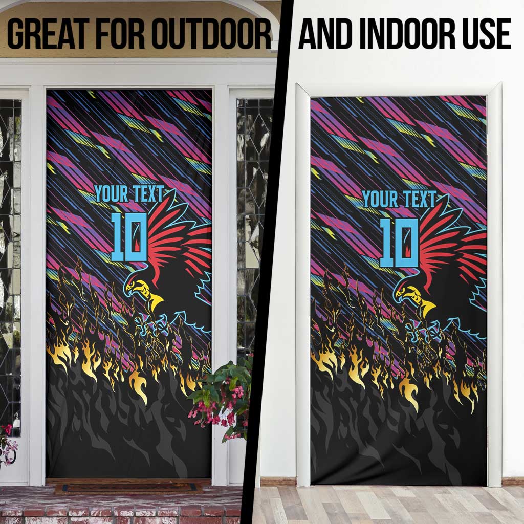 Antigua & Barbuda Cricket Falcons Door Cover Through The Fire - Wonder Print Shop