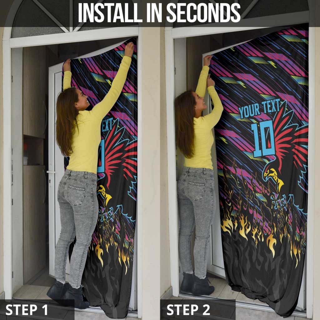 Antigua & Barbuda Cricket Falcons Door Cover Through The Fire - Wonder Print Shop