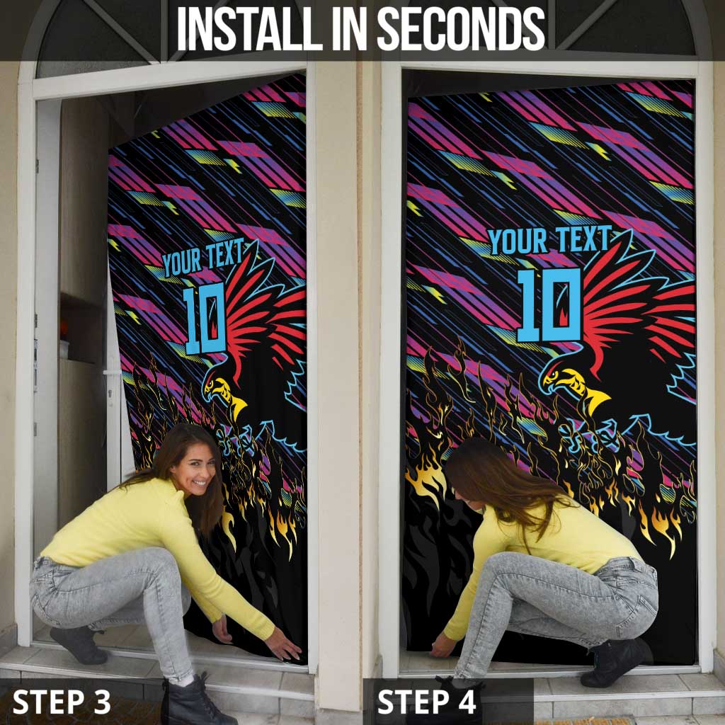 Antigua & Barbuda Cricket Falcons Door Cover Through The Fire - Wonder Print Shop