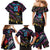 Custom Antigua & Barbuda Cricket Falcons Family Matching Mermaid Dress and Hawaiian Shirt Through The Fire - Wonder Print Shop