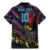 Custom Antigua & Barbuda Cricket Falcons Family Matching Mermaid Dress and Hawaiian Shirt Through The Fire - Wonder Print Shop