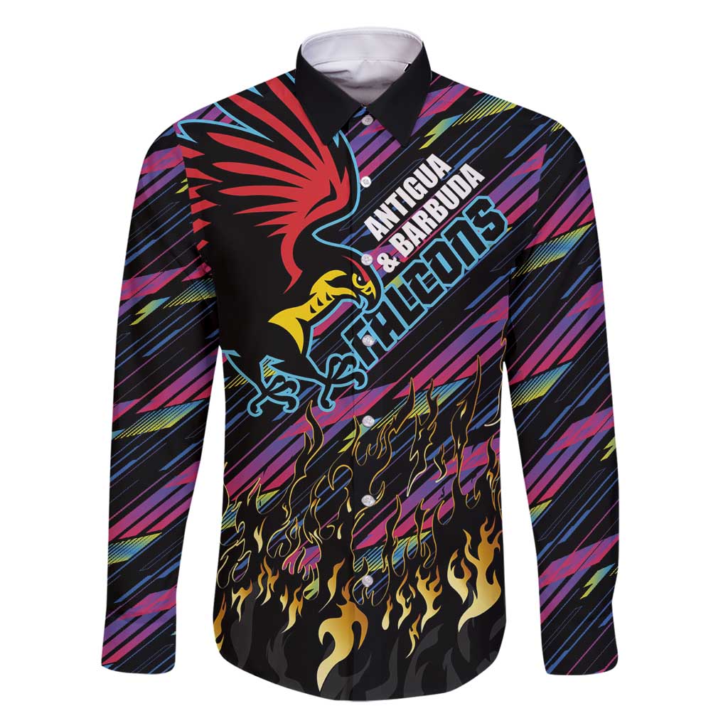 Custom Antigua & Barbuda Cricket Falcons Family Matching Mermaid Dress and Hawaiian Shirt Through The Fire - Wonder Print Shop