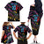 Custom Antigua & Barbuda Cricket Falcons Family Matching Off The Shoulder Long Sleeve Dress and Hawaiian Shirt Through The Fire - Wonder Print Shop