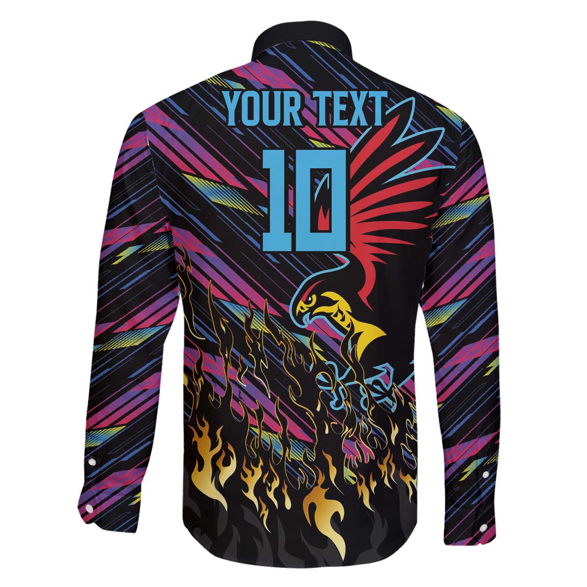 Custom Antigua & Barbuda Cricket Falcons Family Matching Off The Shoulder Long Sleeve Dress and Hawaiian Shirt Through The Fire - Wonder Print Shop