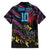 Custom Antigua & Barbuda Cricket Falcons Family Matching Puletasi and Hawaiian Shirt Through The Fire - Wonder Print Shop