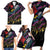 Custom Antigua & Barbuda Cricket Falcons Family Matching Short Sleeve Bodycon Dress and Hawaiian Shirt Through The Fire - Wonder Print Shop