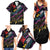 Custom Antigua & Barbuda Cricket Falcons Family Matching Summer Maxi Dress and Hawaiian Shirt Through The Fire - Wonder Print Shop