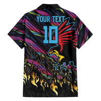Custom Antigua & Barbuda Cricket Falcons Family Matching Tank Maxi Dress and Hawaiian Shirt Through The Fire - Wonder Print Shop