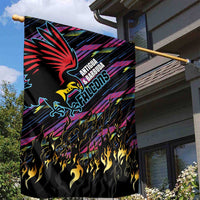 Antigua & Barbuda Cricket Falcons Garden Flag Through The Fire - Wonder Print Shop