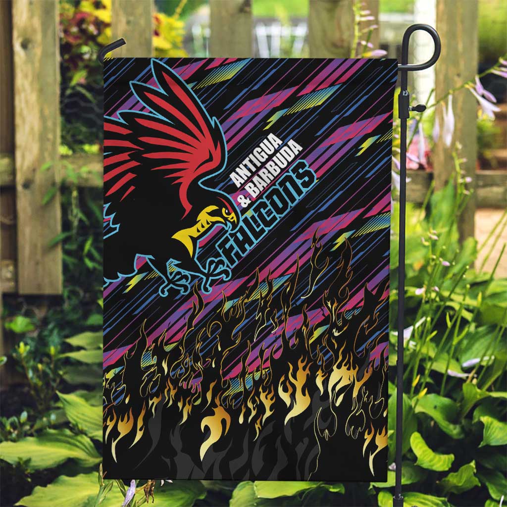 Antigua & Barbuda Cricket Falcons Garden Flag Through The Fire - Wonder Print Shop