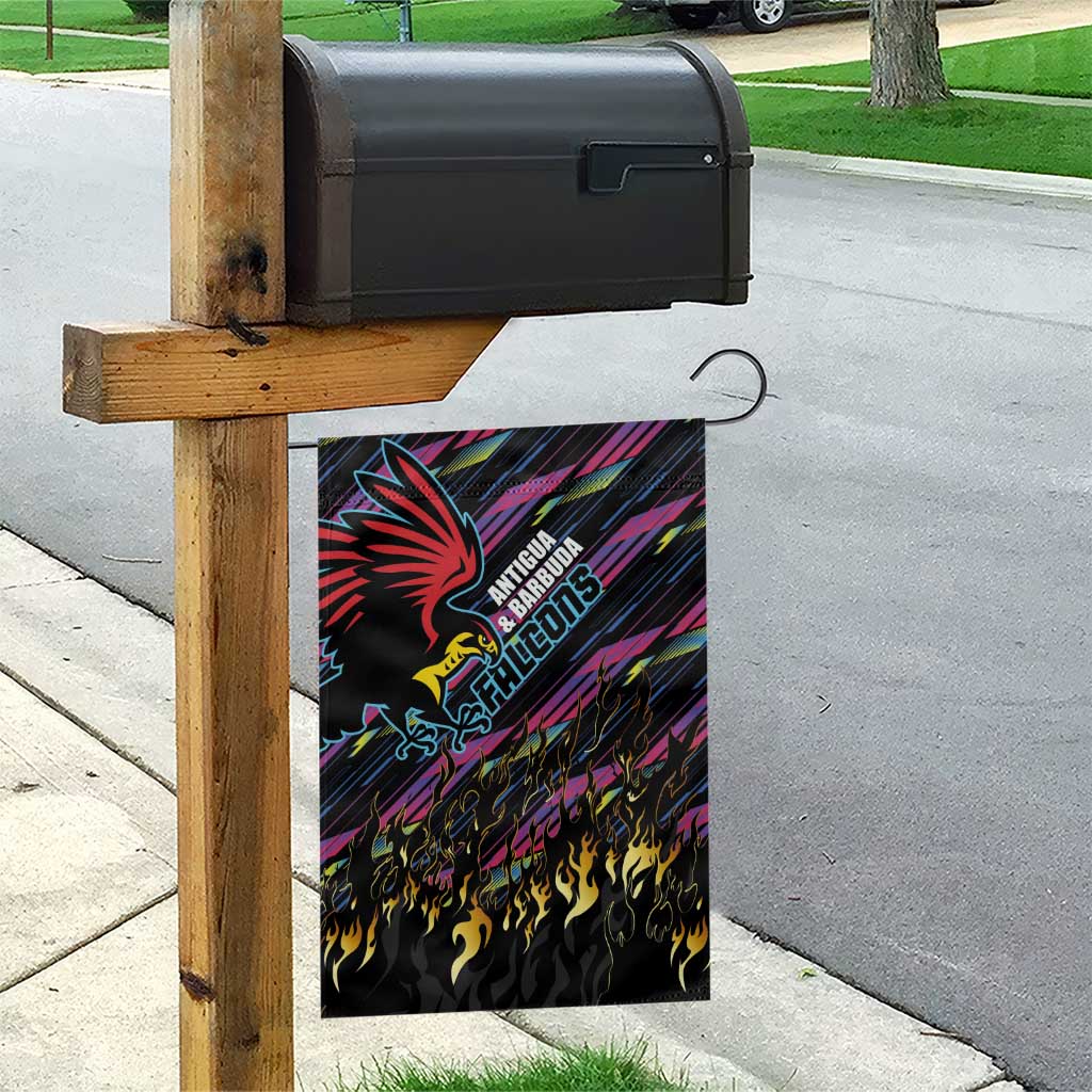 Antigua & Barbuda Cricket Falcons Garden Flag Through The Fire - Wonder Print Shop