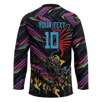 Custom Antigua & Barbuda Cricket Falcons Hockey Jersey Through The Fire - Wonder Print Shop