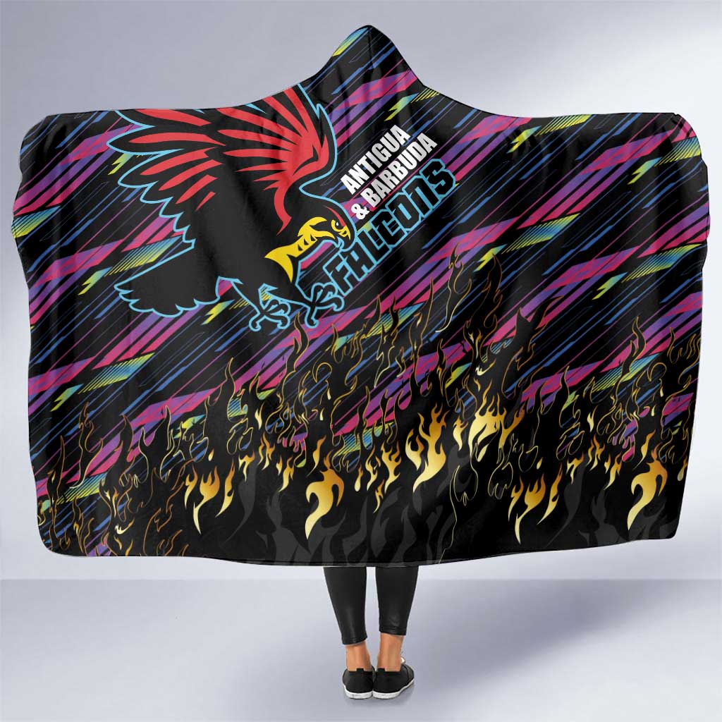 Antigua & Barbuda Cricket Falcons Hooded Blanket Through The Fire - Wonder Print Shop