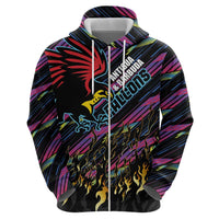 Custom Antigua & Barbuda Cricket Falcons Hoodie Through The Fire - Wonder Print Shop