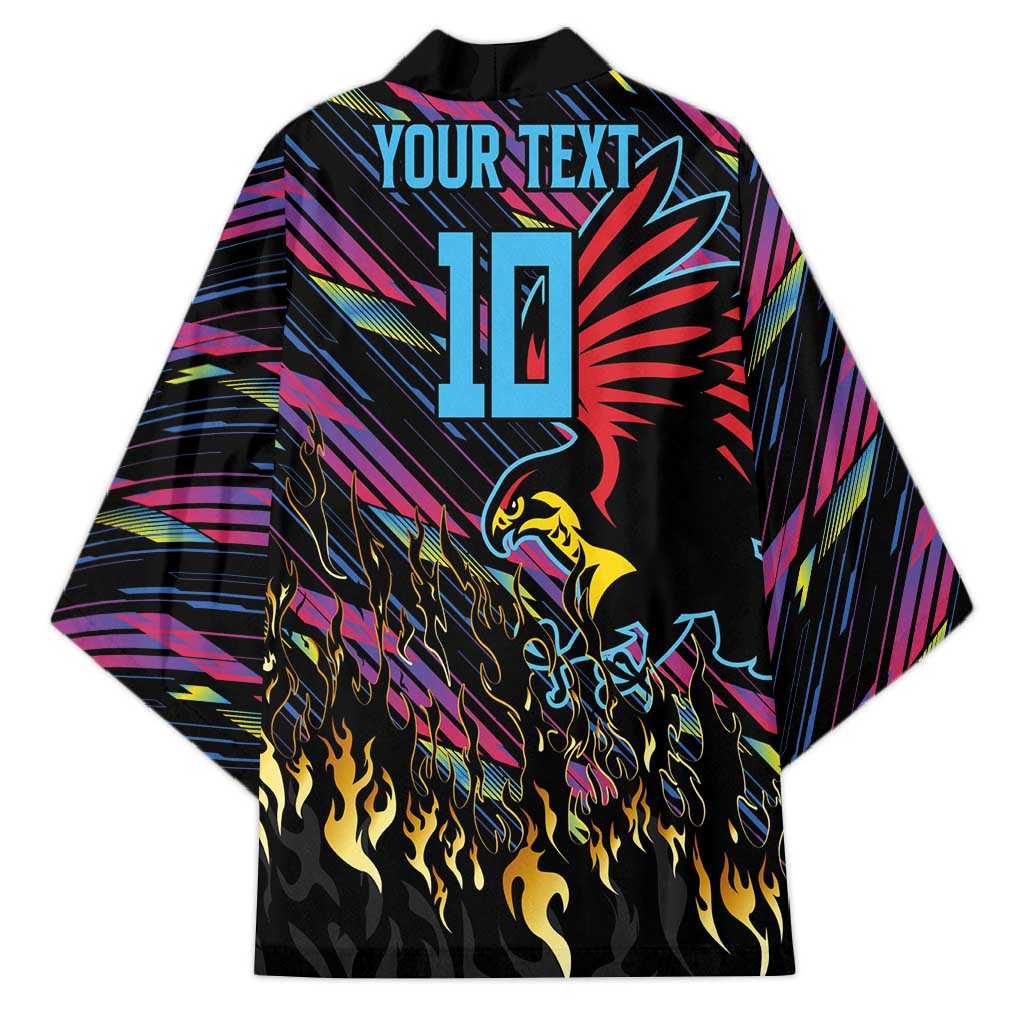 Custom Antigua & Barbuda Cricket Falcons Kimono Through The Fire - Wonder Print Shop