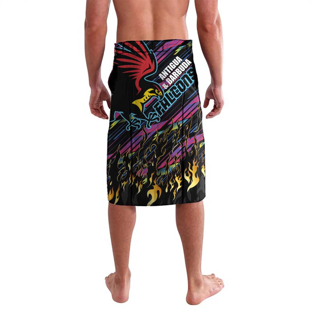 Custom Antigua & Barbuda Cricket Falcons Lavalava Through The Fire - Wonder Print Shop